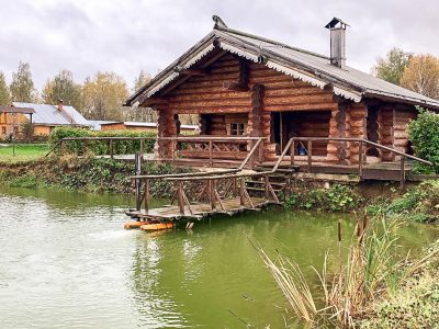 Баня летом